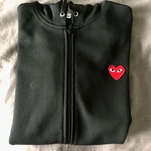 CDG Play Zip-up Hoodie